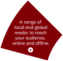 A range of local and global media